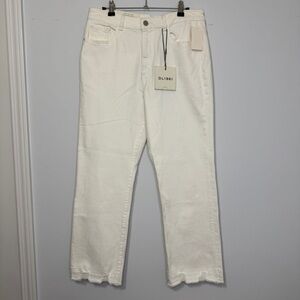 DL1961 Jerry High Rise Vintage Straight Jeans White Berkshire Size 30 NWT